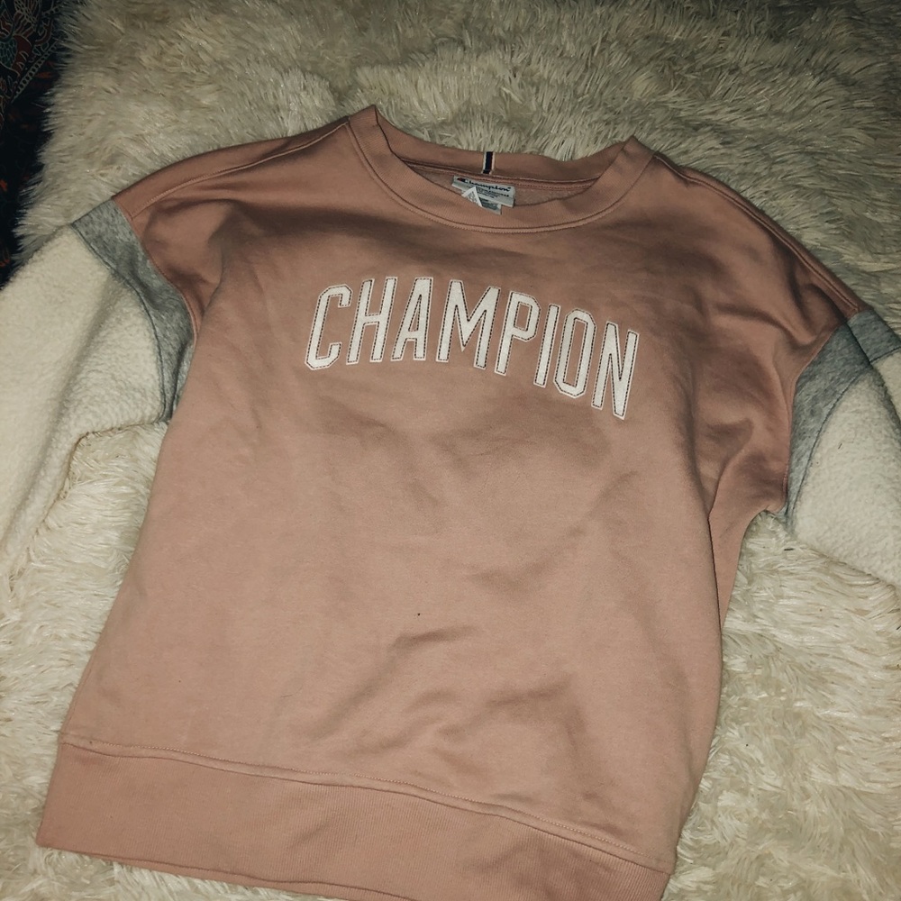 champion sherpa sleeved crew neck sweatshirt
